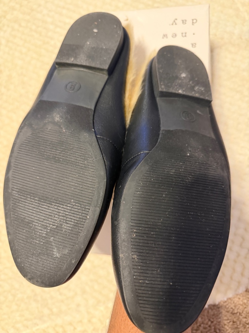 Fur black mules - Picture 3 of 3